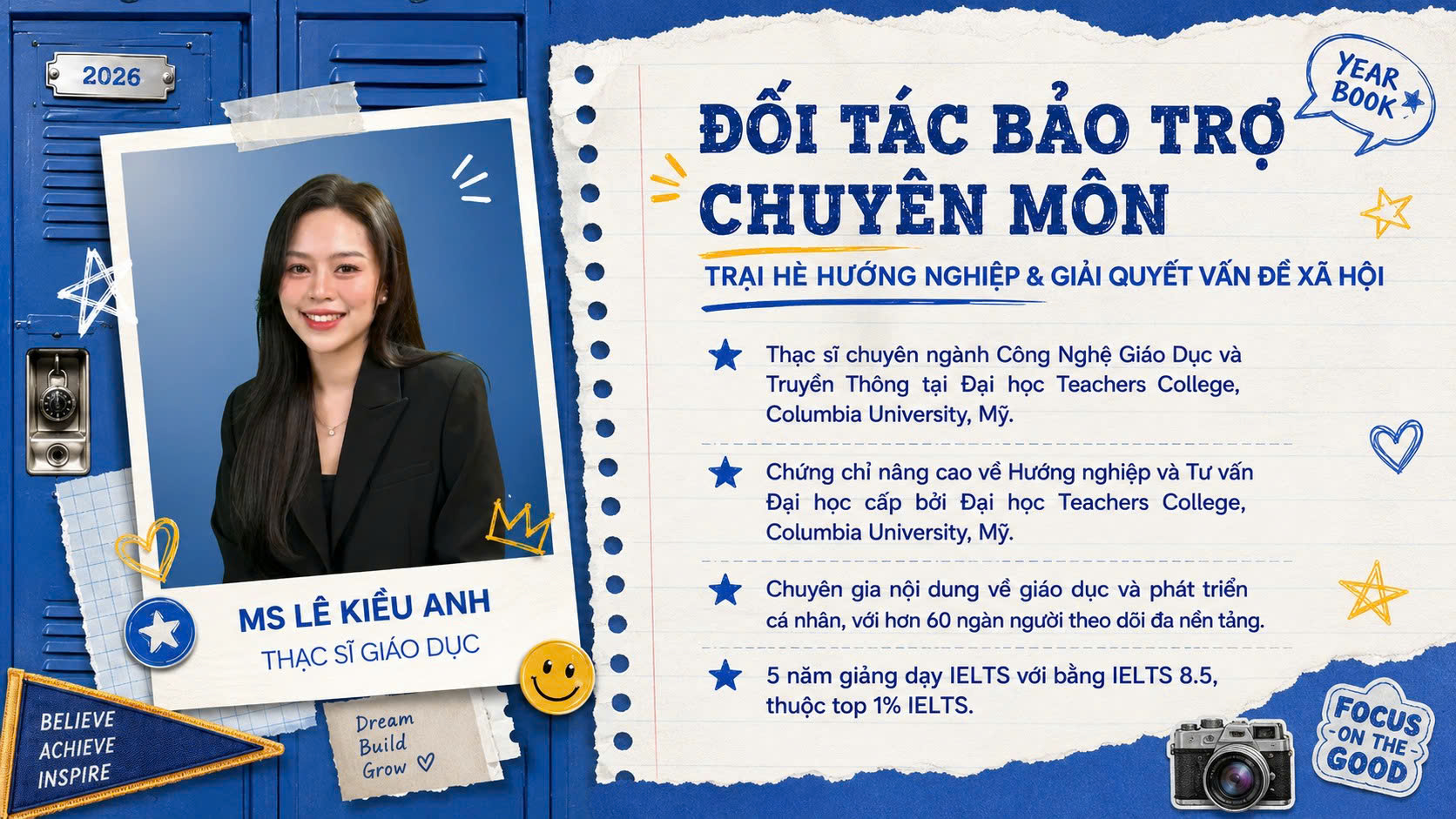 Đối tác bảo trợ chuyên môn — Ms Lê Kiều Anh