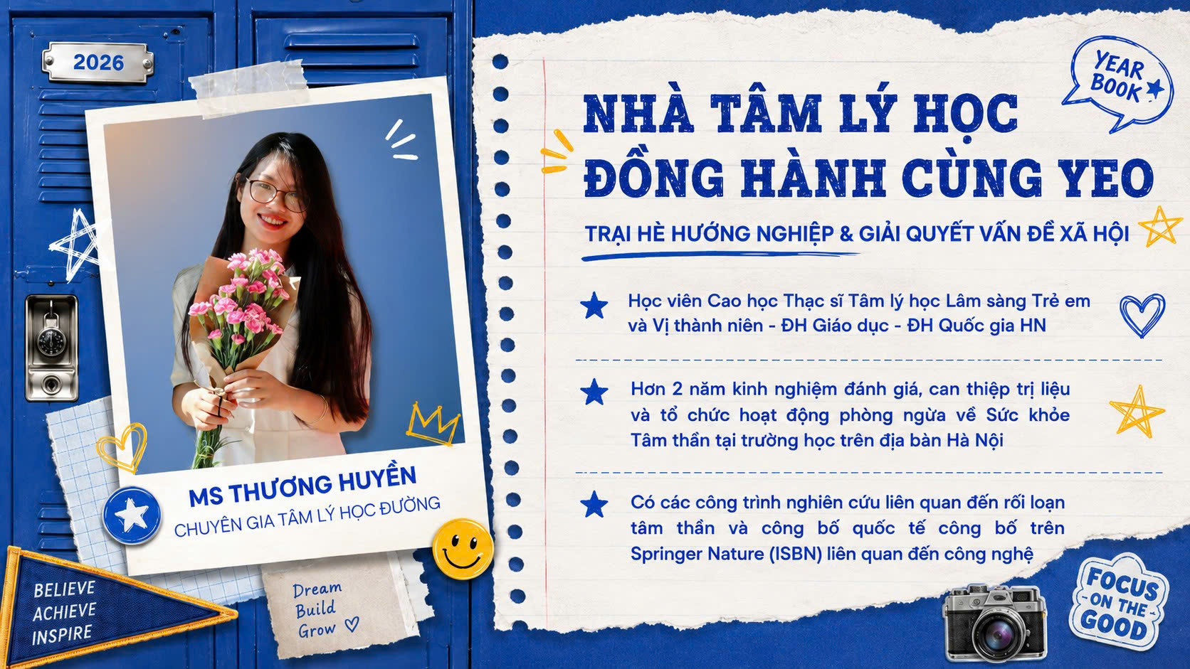 Nhà tâm lý học đồng hành cùng YEO — Ms Thương Huyền